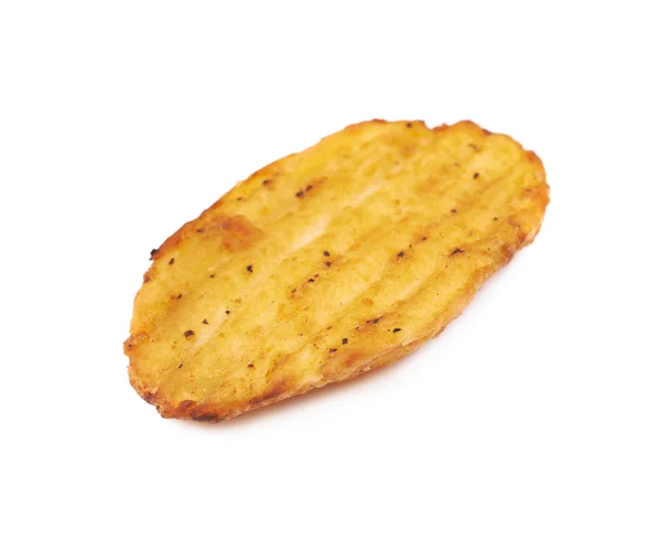 Bakad potatis segment sammansättning, isolerade — Stockfoto