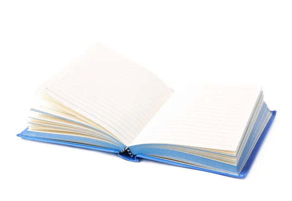 Blue note book isolated Stock Photo