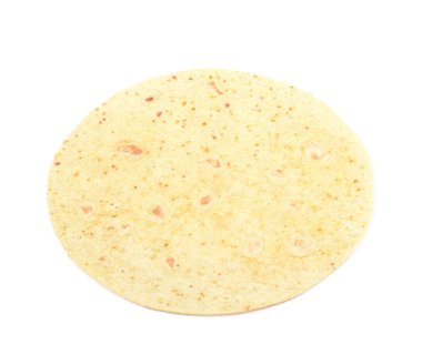 İzole un tortilla gözleme