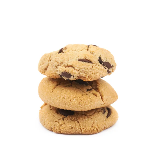 Chocolate Chip Cookie isoliert — Stockfoto