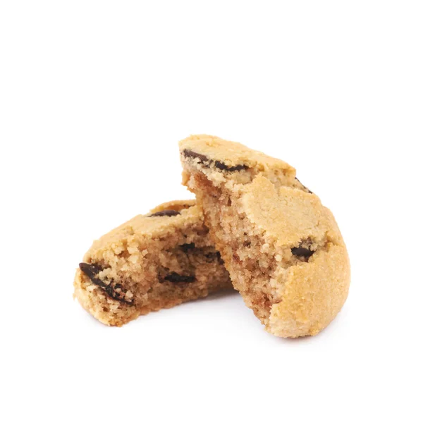 Chocolate chip cookie isolated — Stock Photo, Image