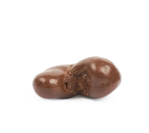 Anacardo recubierto de chocolate aislado — Foto de Stock