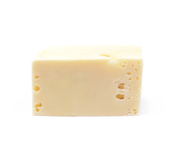 Stück Käse isoliert — Stockfoto