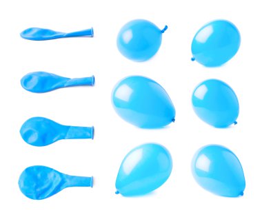 Şişirilmiş ve sönük hava balonları