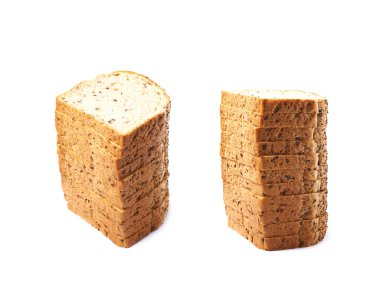 Dilimlenmiş beyaz ekmek ekmek izole