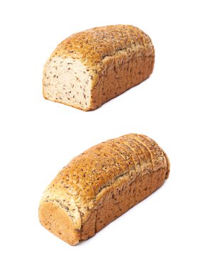 Dilimlenmiş beyaz ekmek ekmek izole