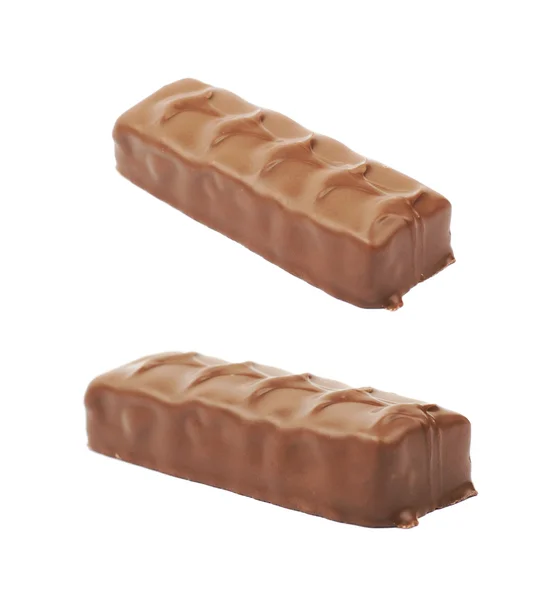 Caramelo barra de chocolate aislado — Foto de Stock