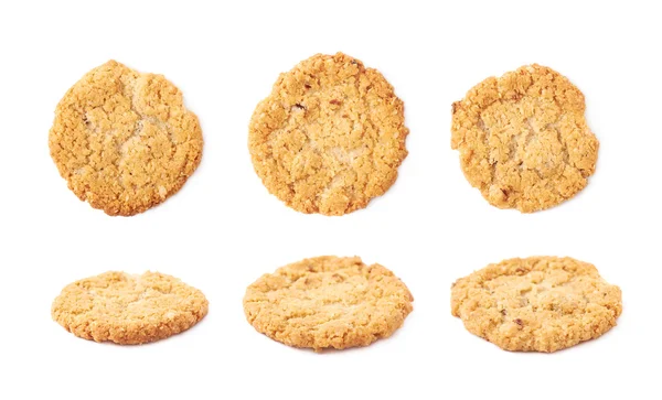 Havermout cookie geïsoleerd — Stockfoto