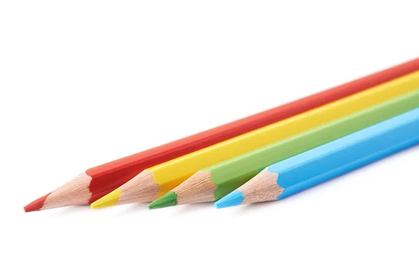Four drawing pencils composition isolated — Stock Photo, Image