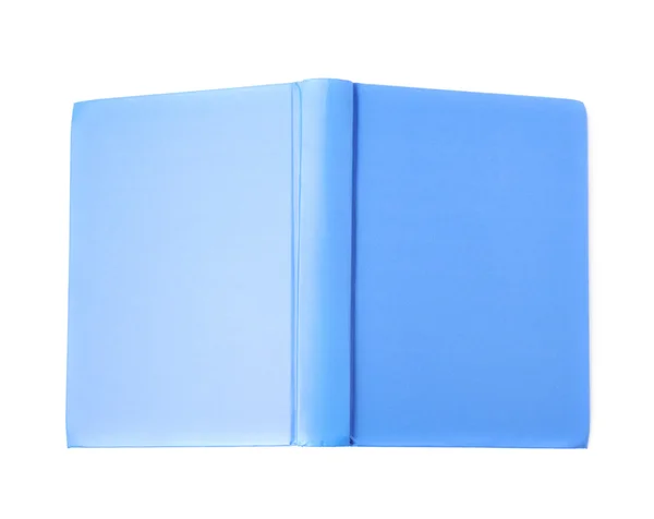 Cuaderno azul aislado — Foto de Stock