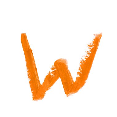 İzole tek abc harf sembol