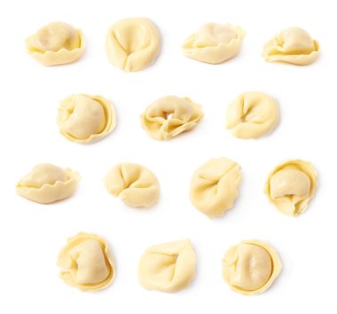 İzole tek mantı hamur tatlısı