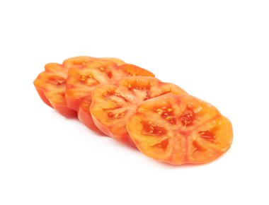 Olgun kırmızı sığır domates izole