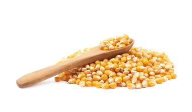 Mısır taneleri izole yığını