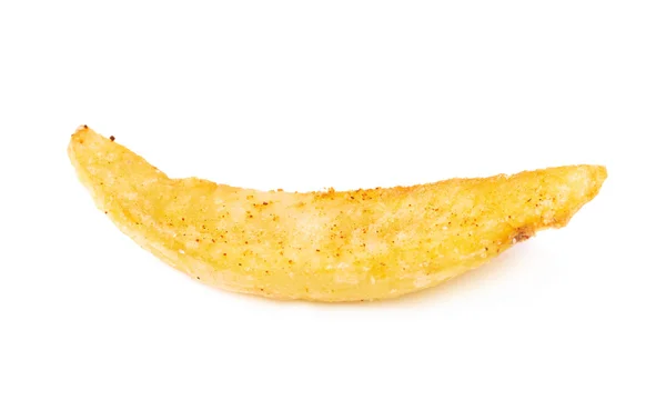 Franse gebakken aardappel segment geïsoleerd — Stockfoto