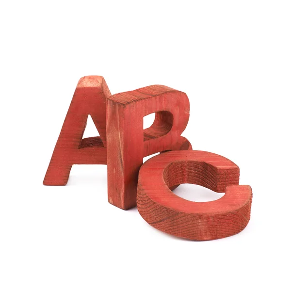 ABC letras composición aislada — Foto de Stock