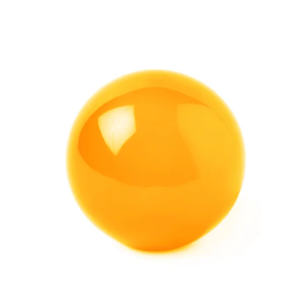 Genomskinligt glas boll sfär isolerade — Stockfoto