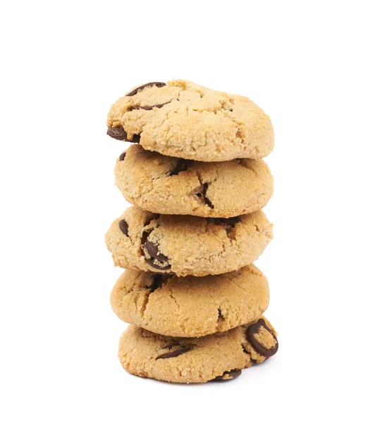 Chocolate chip cookie isolated — Stock Photo, Image