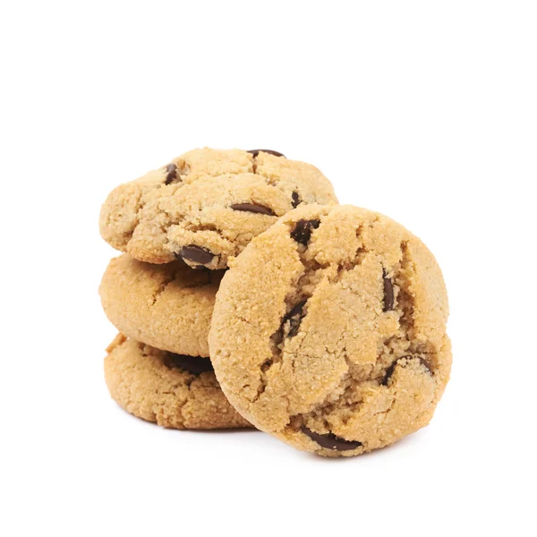 Chocolate chip cookie isolated — Stock Photo, Image