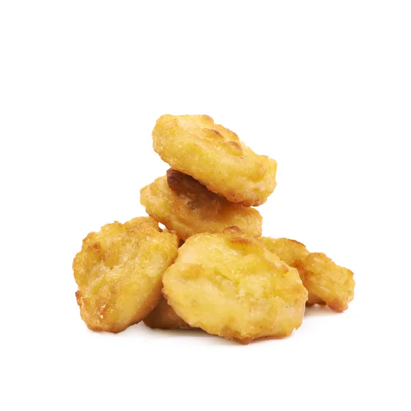 Panerad kyckling nugget sammansättning isolerade — Stockfoto