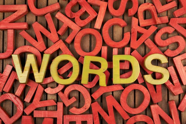 Ord ord av bokstäver — Stockfoto