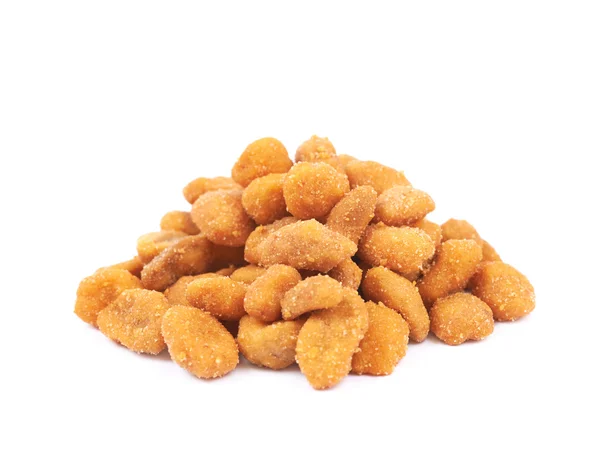 Pile of breaded peanuts isolated — Stock Photo, Image