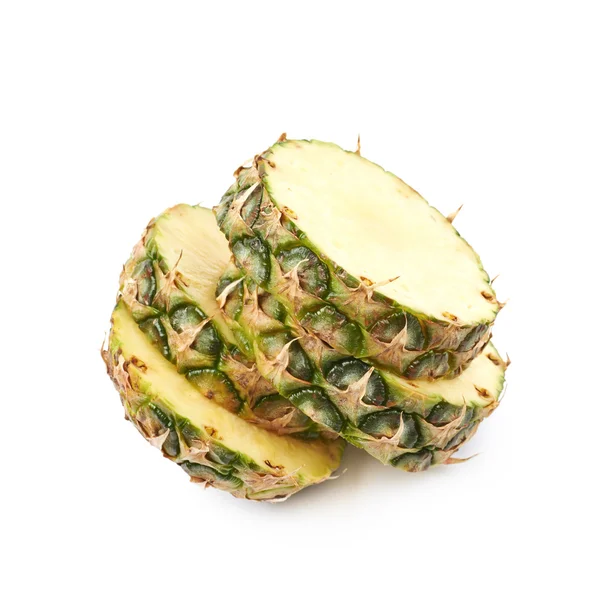 Pile of cross-section pineapple slices — Stock Photo, Image