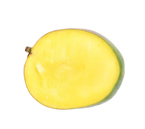 Sliced and cut mango fruit isolated — Stock Photo, Image