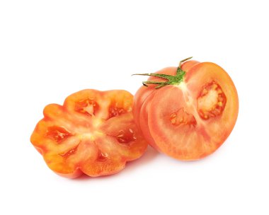 Olgun kırmızı sığır domates izole