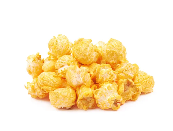 Pile of popcorn flakes isolated — Stock Photo, Image