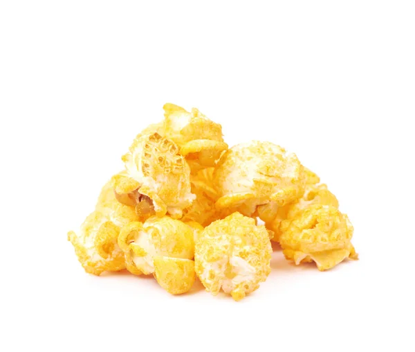 Pile of popcorn flakes isolated — Stock Photo, Image