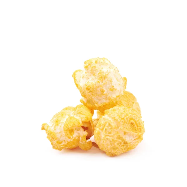 Pile of popcorn flakes isolated — Stock Photo, Image