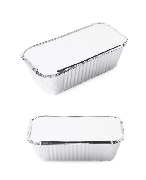 Foil food delivery container isolated — Stock Photo, Image