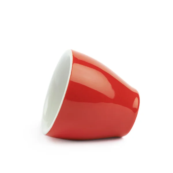 Tiny red espresso cup isolated — Stock Photo, Image