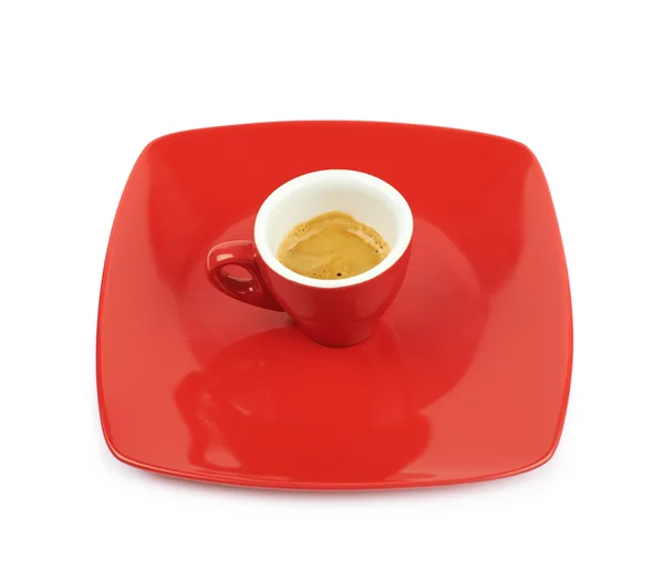 Pequeña taza de café expreso aislado — Foto de Stock