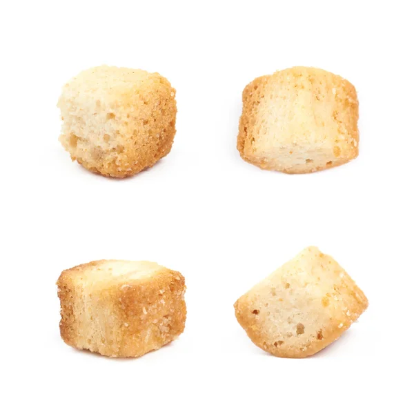 孤立的大蒜烤面包片 — 图库照片