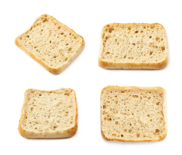 Singolo pezzo di pane panino isolato — Foto Stock