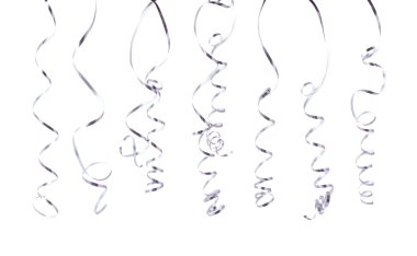 Kıvırcık ve parlak şerit izole