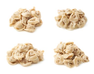 İzole pişmiş köfte yığını