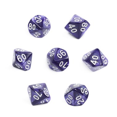 Rol yüzlü zar izole