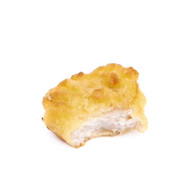 Ekmekli Tavuk nugget kompozisyon izole
