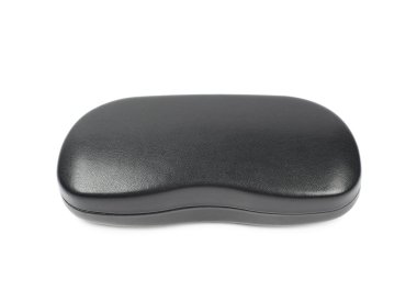 Siyah deri çanta için izole gözlük