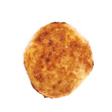 Süzme peynir küçük börek düz kek izole