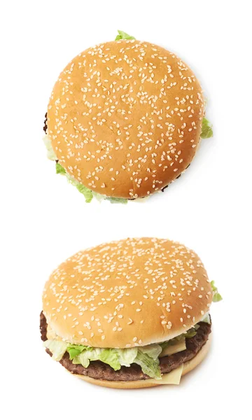 分離された新鮮なハンバーガー — ストック写真