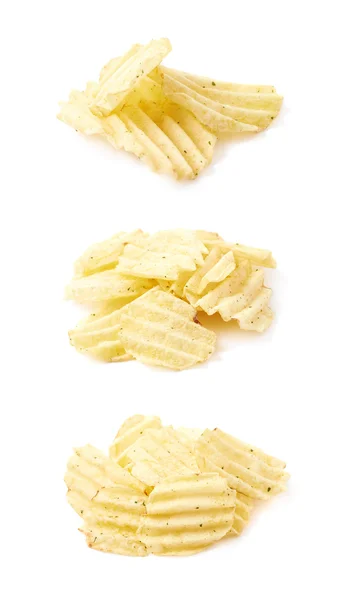 Pile of few potato chips — Stock Photo, Image