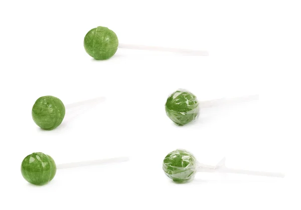 Зелені цукерки льодяника ізольовані — стокове фото