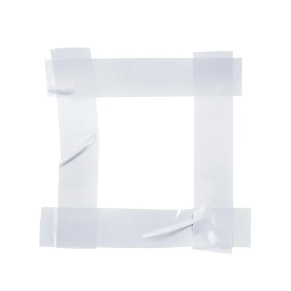Čtvercový rám vyroben z izolační páska — Stock fotografie