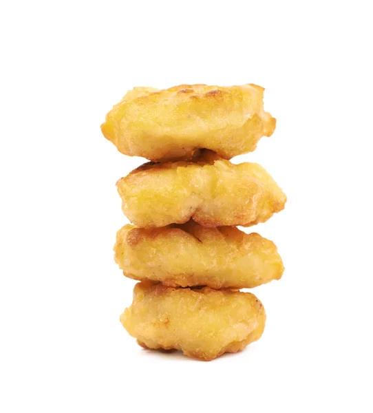 Breaded chicken nugget composition isolated — Stock Photo, Image
