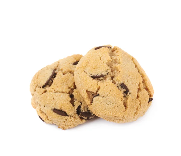 Csokoládé chip cookie elszigetelt — Stock Fotó