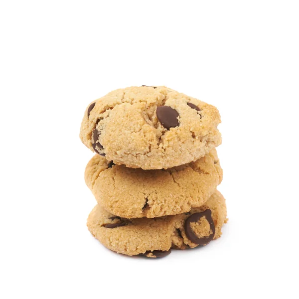 Csokoládé chip cookie elszigetelt — Stock Fotó